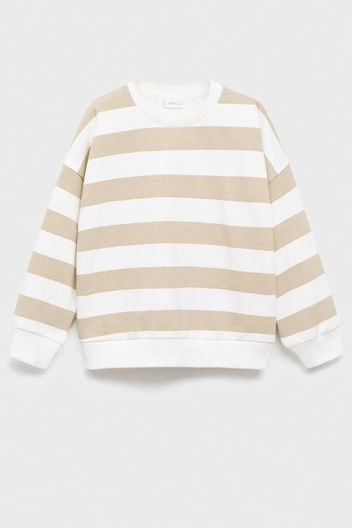 Sweatshirt rayas - light/pastel brown