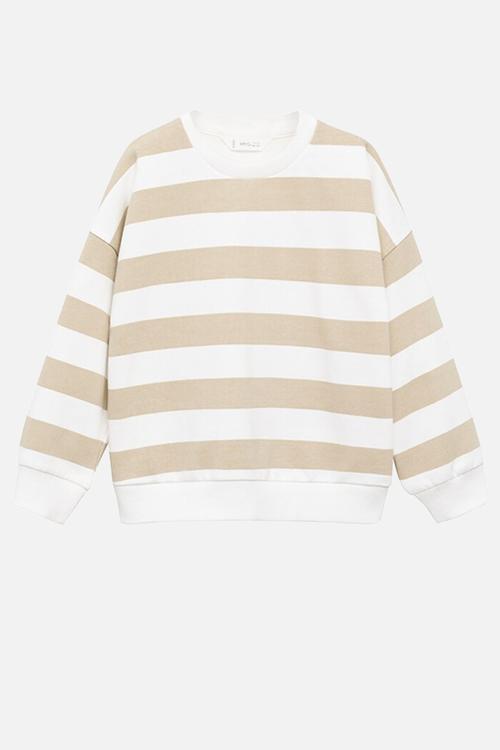 Sweatshirt rayas - light/pastel brown
