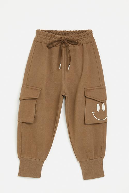 Cuffed jogger pants - brown