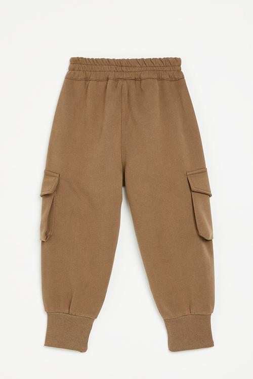 Cuffed jogger pants - brown