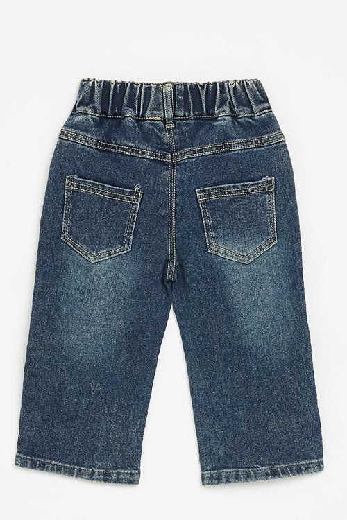 Rhinestone denim jeans - blue