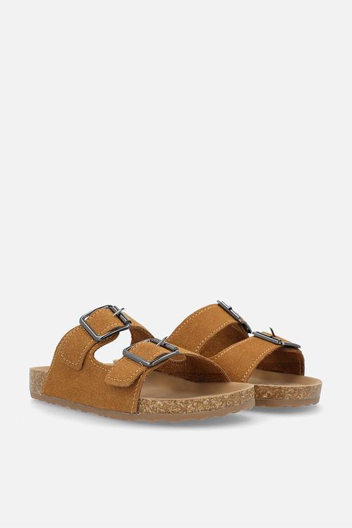 Platform  twin strap sandals- brown