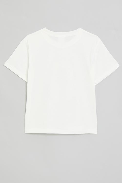 Alphabet letter tee - white/black