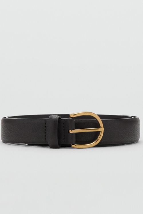 Cinturon Tumble Buckle Belt - Dark Brown