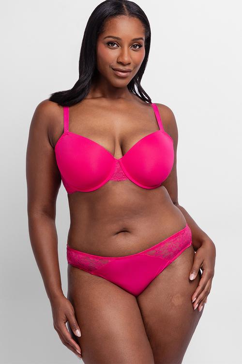 Plus willa-2pp brief - pink/black