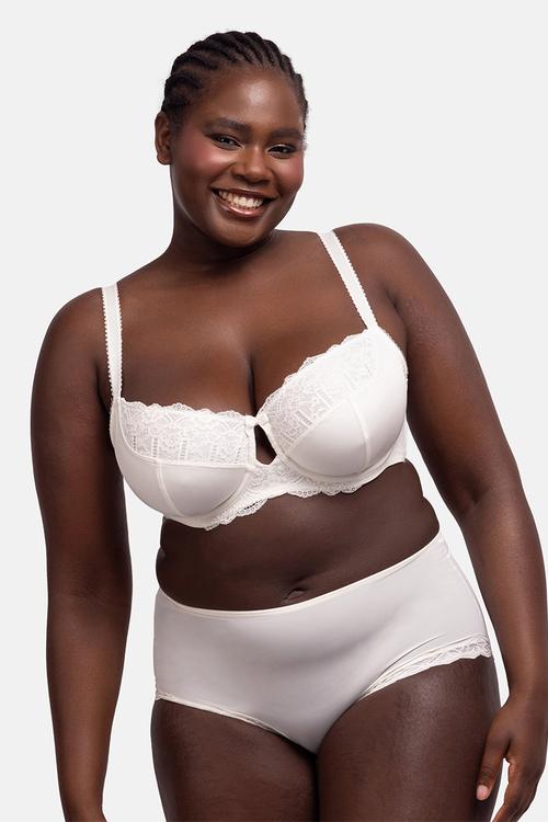 Plus celine non padded bra - ivory