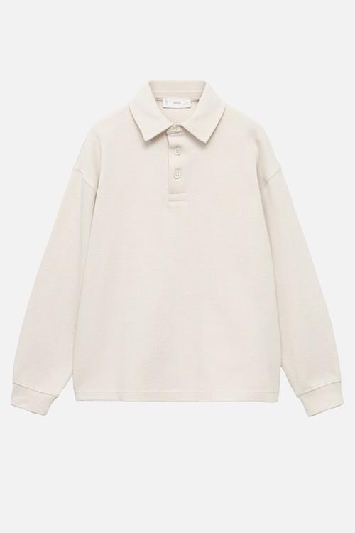 Sweatshirt polos - natural