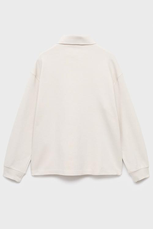 Sweatshirt polos - natural