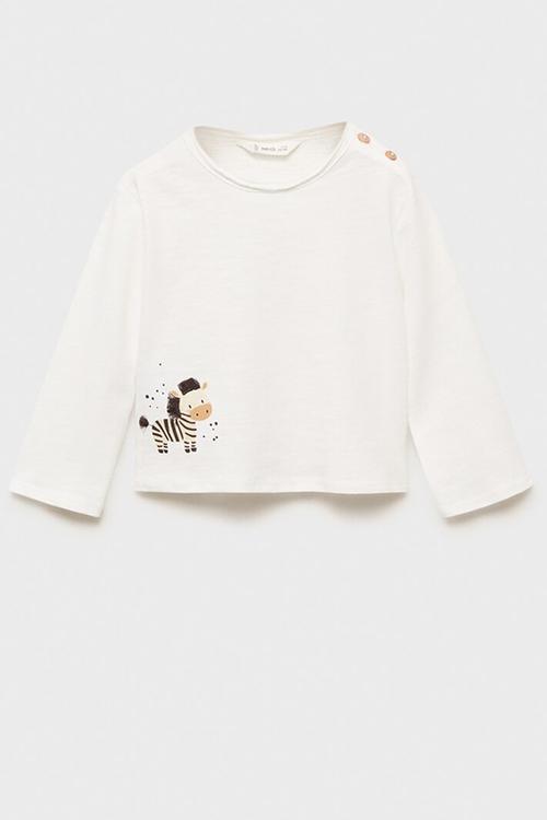 T-shirt cebra - natural