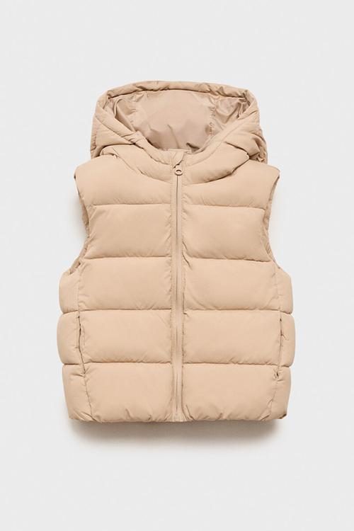 Outer vest aldov - light pastel brown