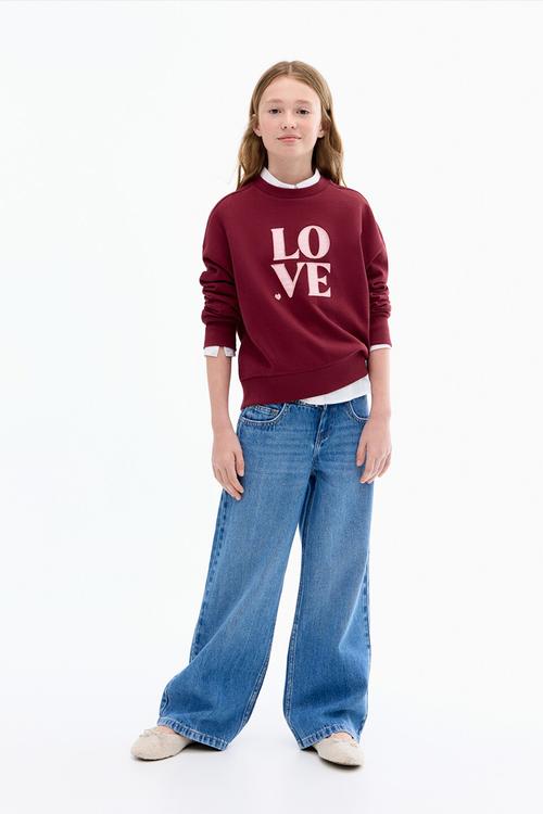 Sweatshirt lundi - dark red