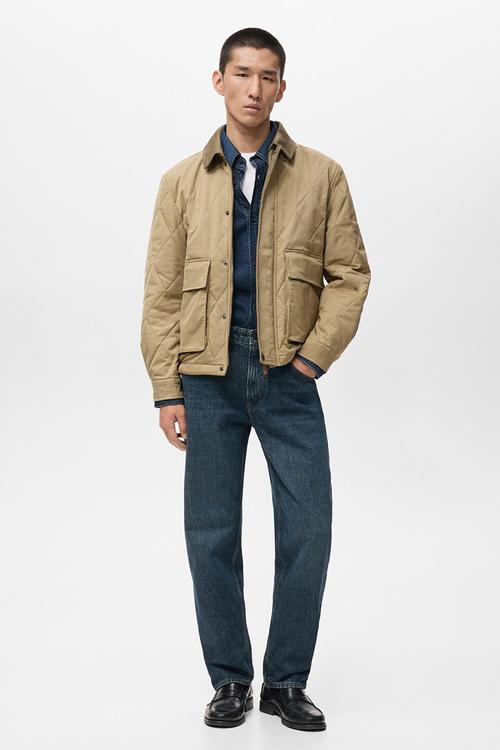 Padded jacket -beige