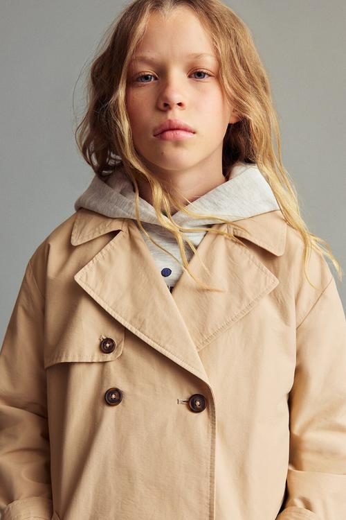 Trenchcoat gina - light/pastel gray