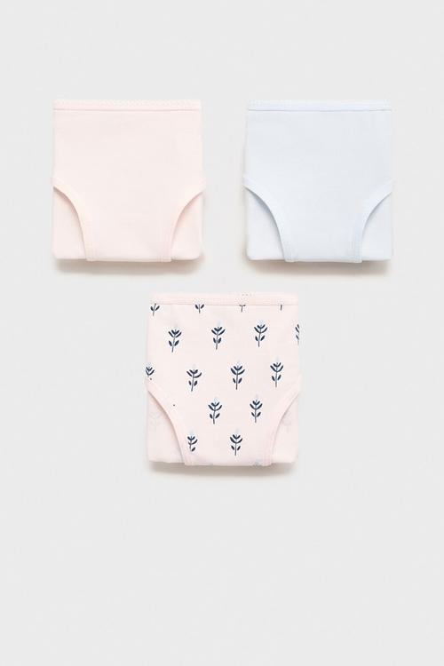 Knicker flori - light pastel blue