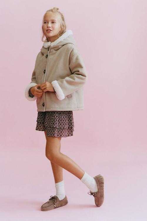 Coat SIENA - Light Pastel Gray