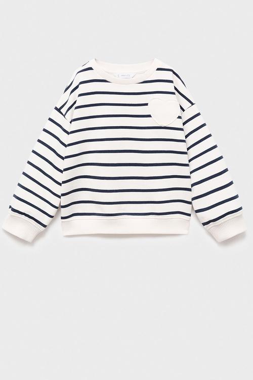 Sweatshirt heart - natural