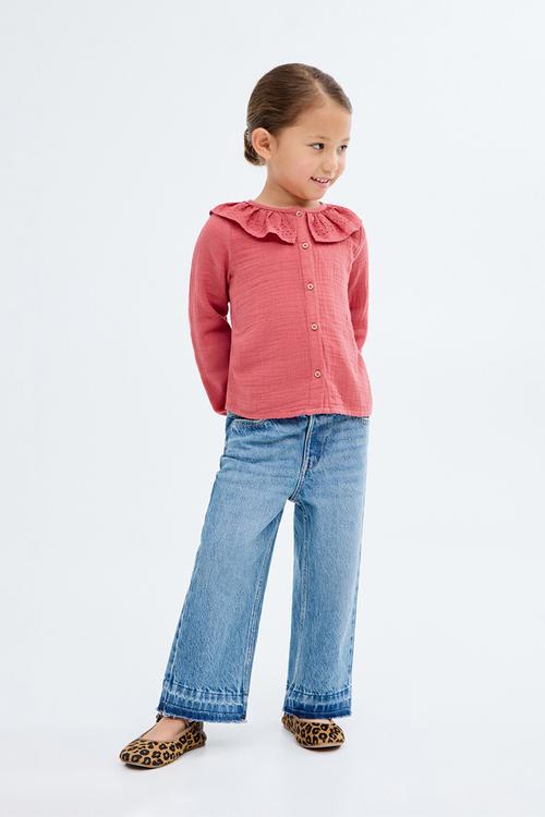 Jeans culote - open blue