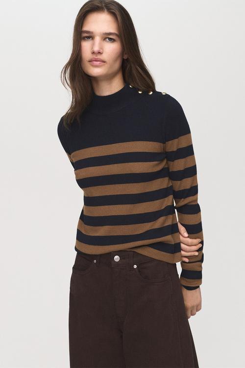 Sweater luccapk - medium brown