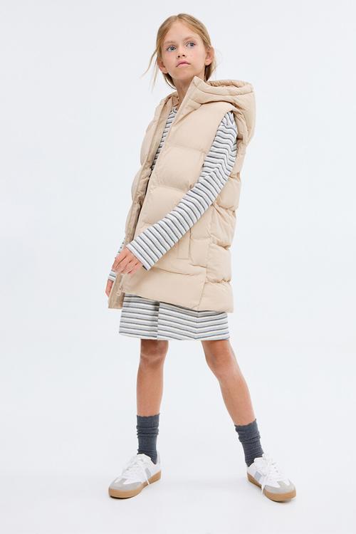 Outer vest lina - light beige