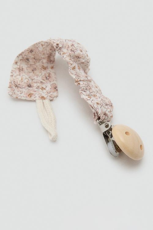 Pacifier clip rosarioc - pink