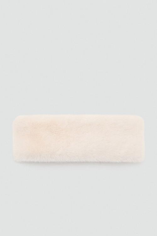 Faux fur hairband - sand