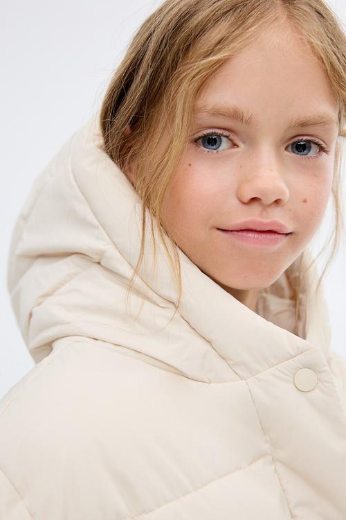 Puffer coat tina - light beige