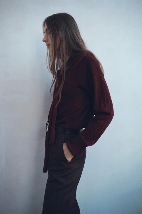 Sweater laia - dark red