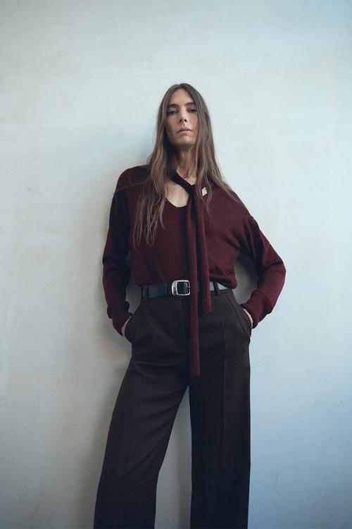 Sweater laia - dark red
