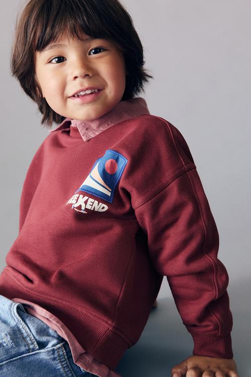 Sweatshirt weekend - medium red