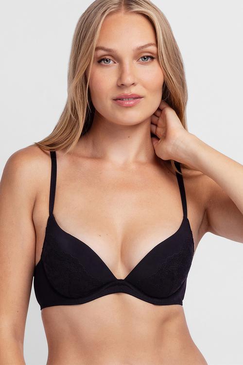 Willa-2pp plunge - black/pink