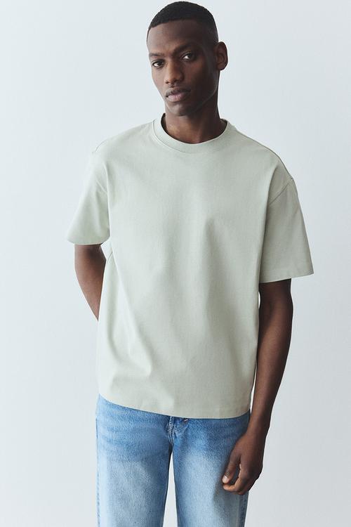Loose fit t-shirt - light sage green