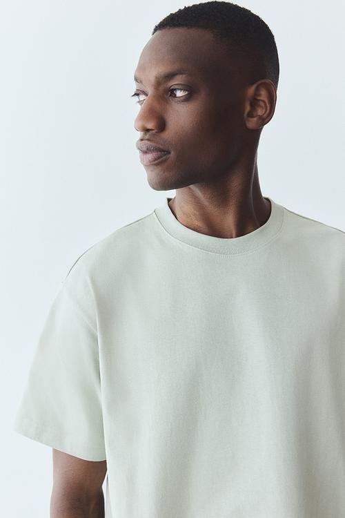 Loose fit t-shirt - light sage green