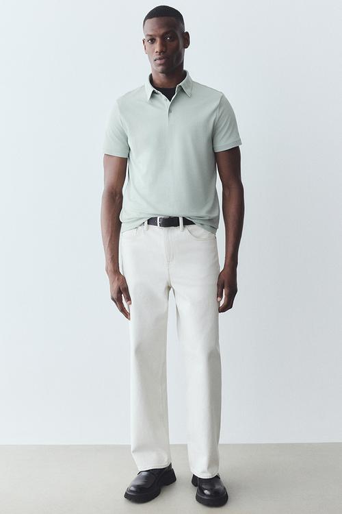 Coolmax® slim fit polo shirt - mint green