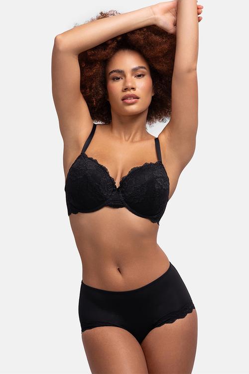 Lianne light padded demi - black