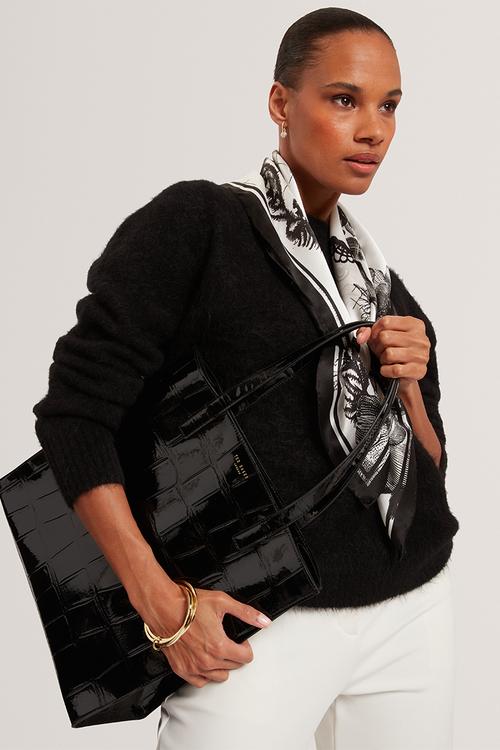 Vannda large icon tote bag - black