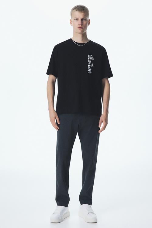 Slim fit trousers - dark grey