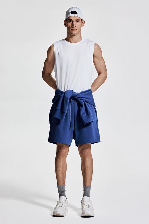Regular fit sports vest top with drymove™ - white
