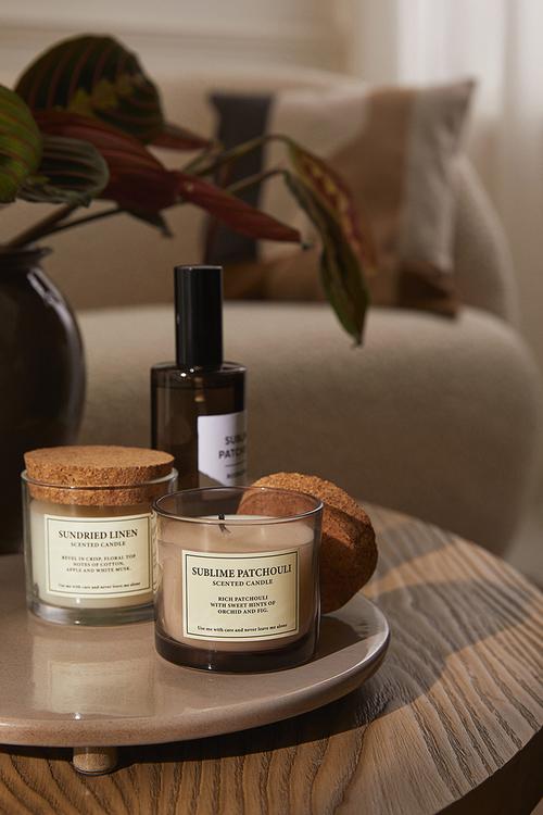 Cork-lid scented candle - white