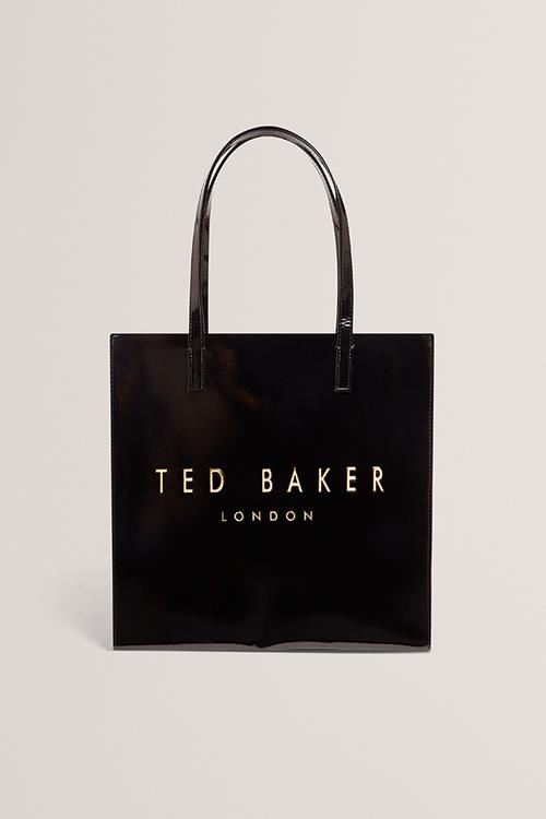 Crinkon  large icon tote bag-black