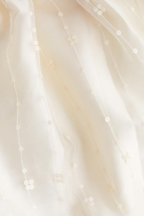 Flared-skirt dress - cream