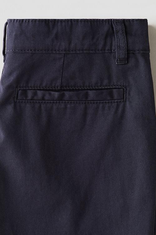 Cotton chino shorts - navy blue 