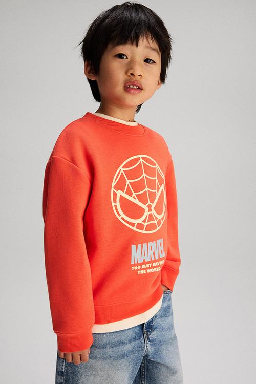 Printed sweatshirt - orange/marvel