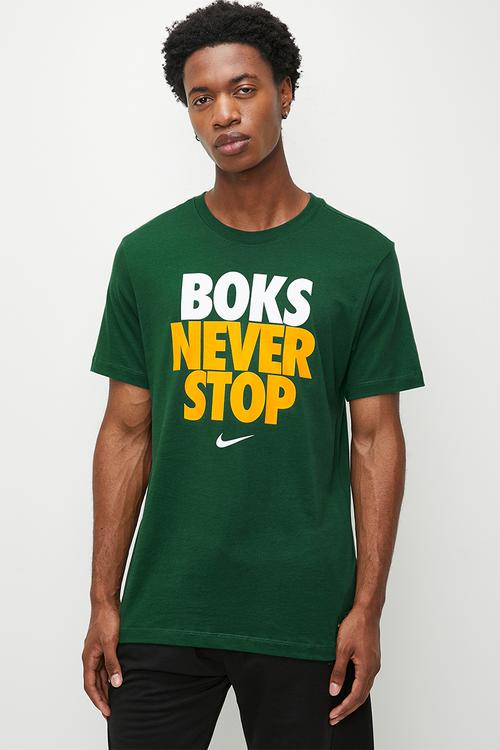 Springboks Never Stop Tee - Green