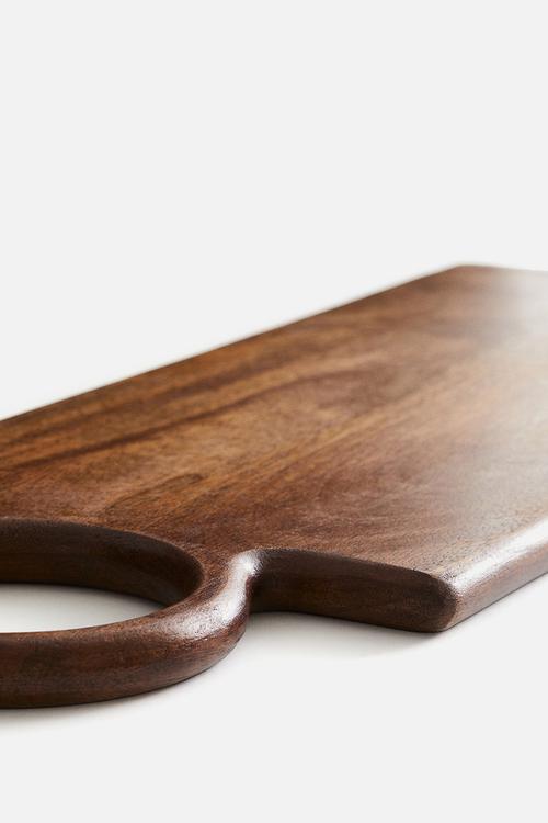 Large mango wood chopping board - brown