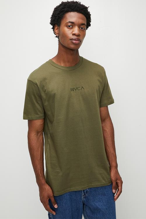 SMALL RVCA SS - Olive - Olive logo  (OLV)