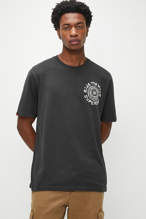 Outdoor Narrative Loose Tee  - Bison Black