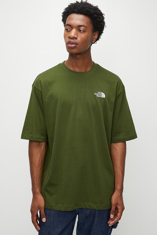 M S/S Essential Oversize Tee - Woodland Green