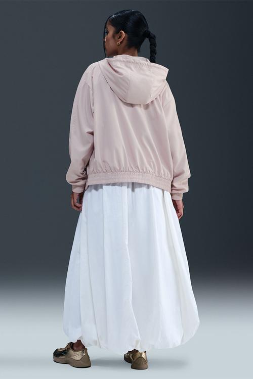 Loose Uv Hooded Jacket - Beige
