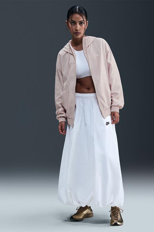 Loose Uv Hooded Jacket - Beige