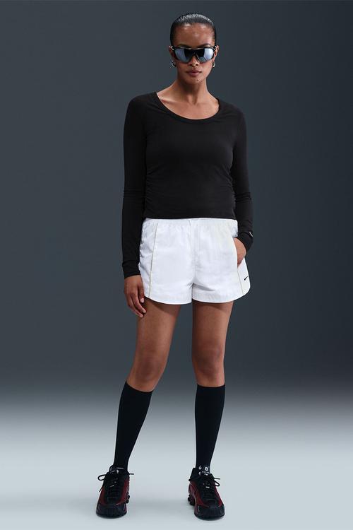 W Nsw Jkt Wvn Gls - Black